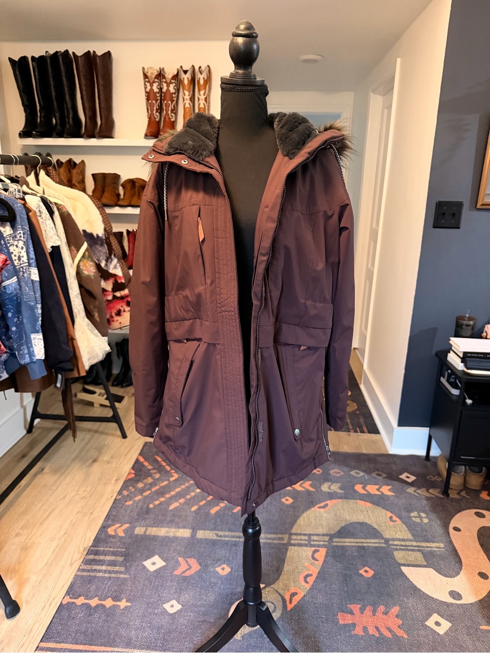Columbia Women's Ski & Snow Jacket - Dark Plum/Brown